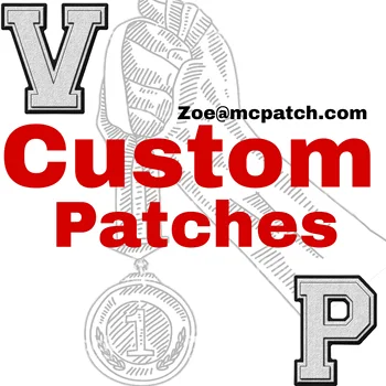 

Custom Embroidery Patches Iron on Sticker Hook and Loop Military Badge for DIY Clothing Accessories PVC Woven Personalized Logo