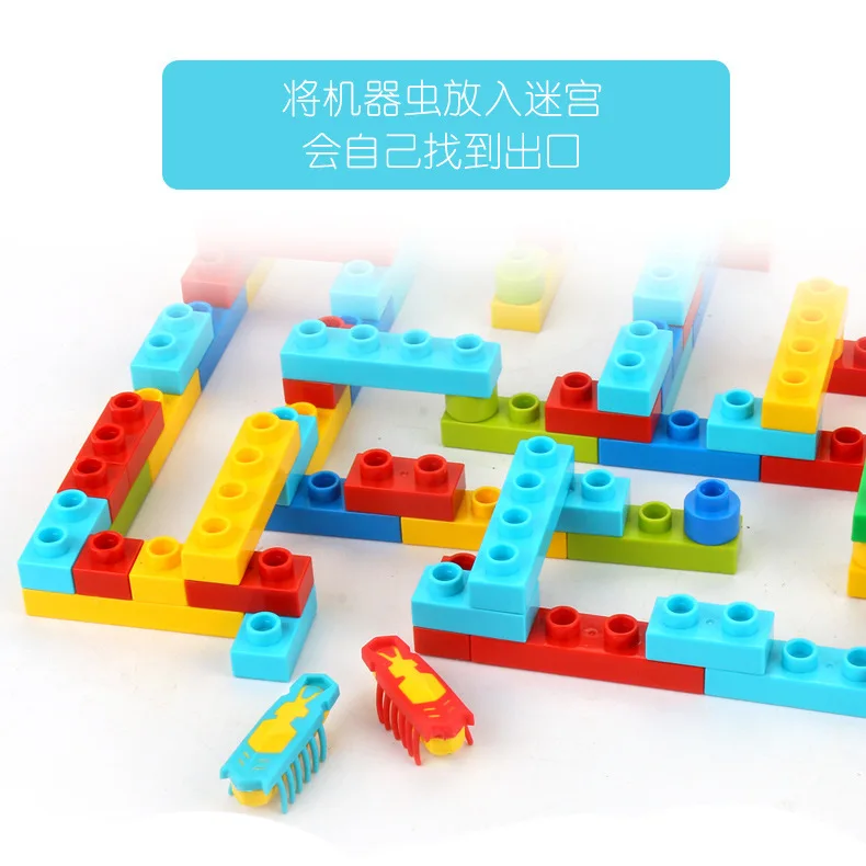 

Educational Fun Flexible Assembling Building Blocks Machine Worm Children'S Educational Assembling Large Particles Building Bloc