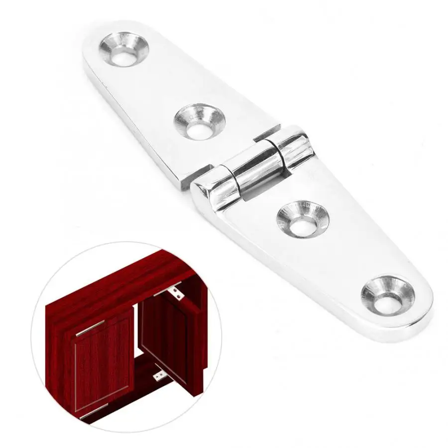 Stainless Steel Bearing Hinge 4 Holes Furniture Installation Hardware Fittings 103x27x4mm