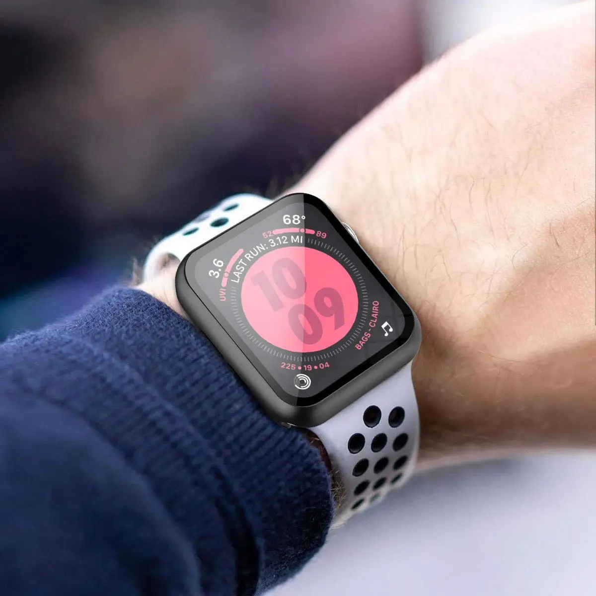 Glas abdeckung für Apple Uhrengehäuse 45mm 40mm 44mm 41mm 42mm 38mm iwatch Serie 8 7 3 6 se Displays chutz folie Apple Watch Zubehör – Detail 1