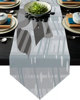 

Winter Woods Raccoon Table Runner Home Party Dining Table Decorative Wedding Table Decoration Flower Cake Tablecloth