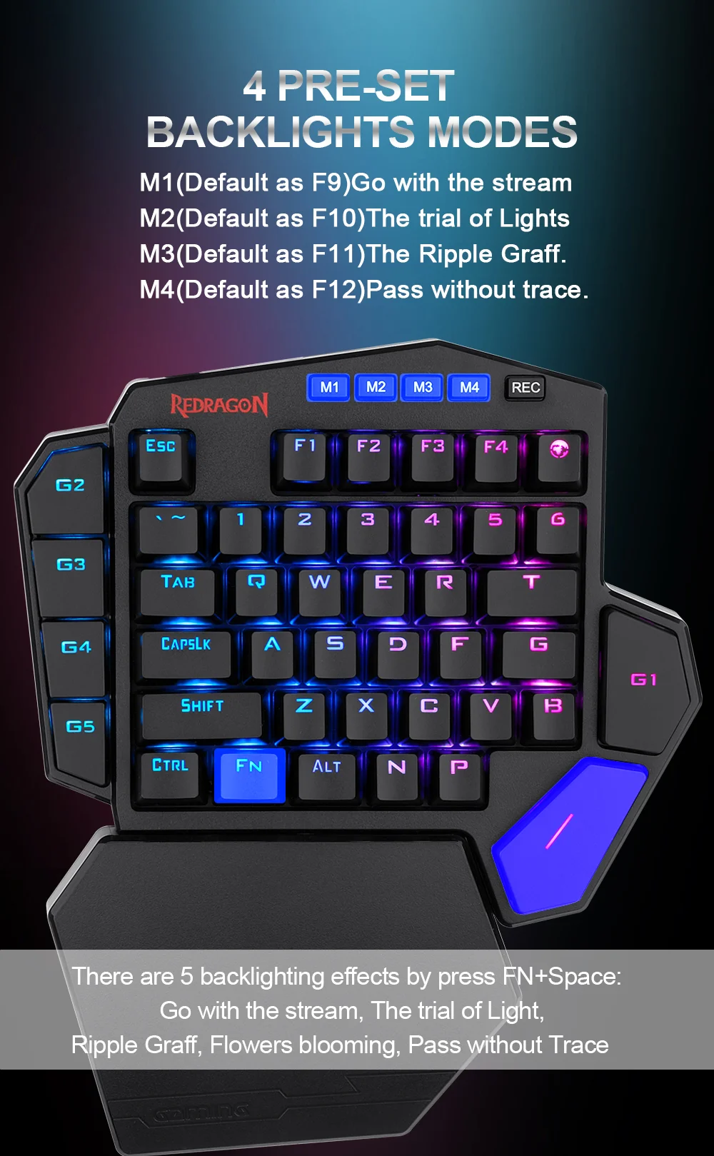 Teclado Gamer Redragon Diti RGB Mecánico — ZonaTecno