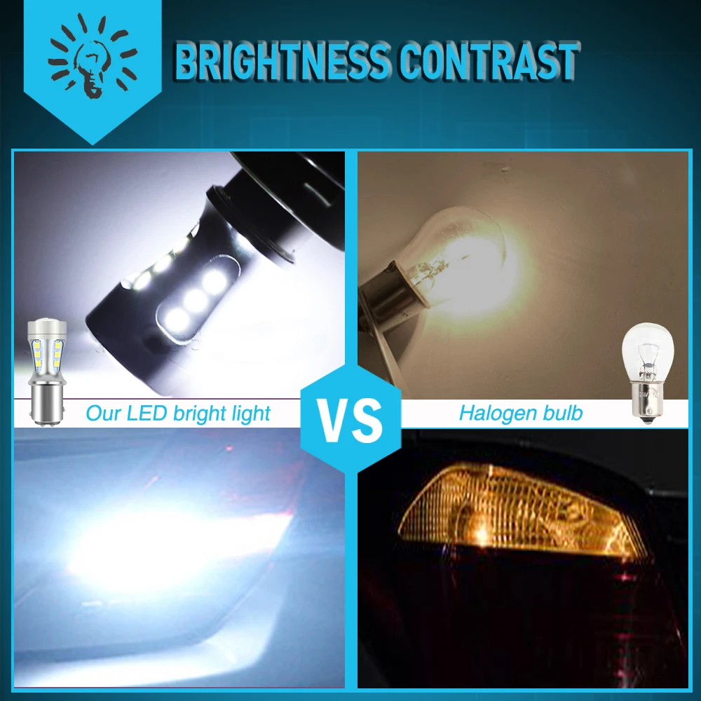 Neallor Canbus ڵ   LED , S25 1156 P21W BA15S LED BAY15D 1157 T20 LED 7443 W21W 3157 T25 P27/7W
