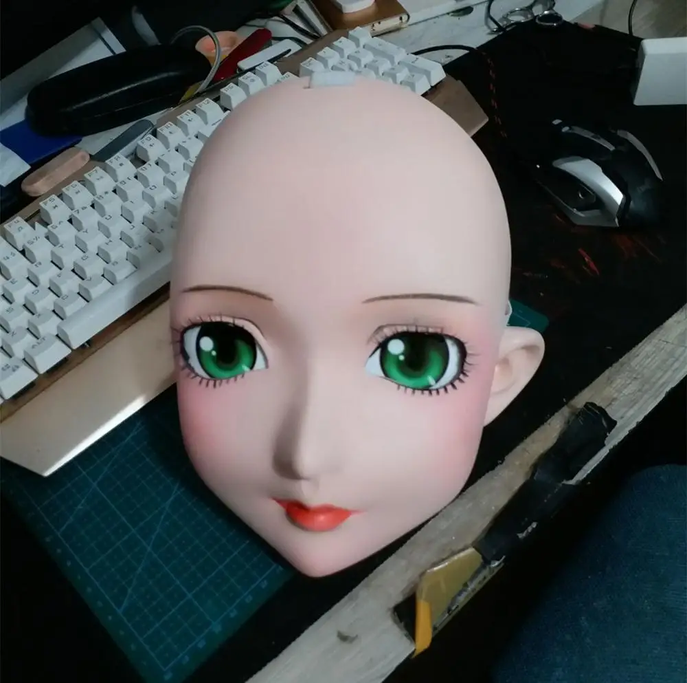 NEW-05) BJD Кигуруми для транссексуалов, Красота макияж Косплэй силиконовая маска Аниме Kigurumi маски резиновые секс куклы