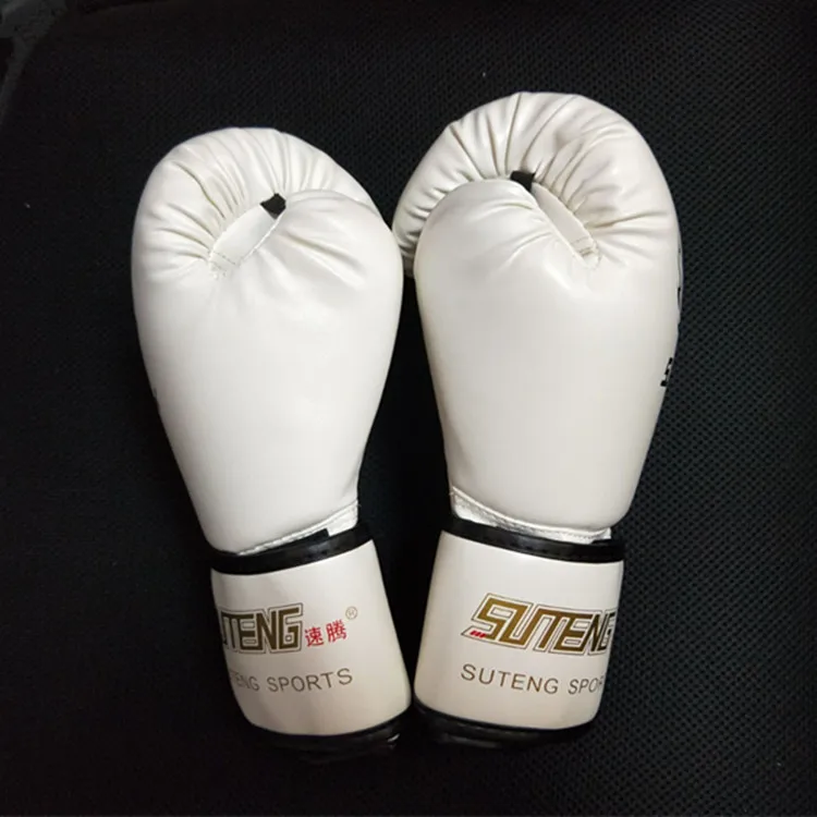 

Sagitar Tiger Pattern Boxing Gloves Molding Inner Wearing Sanda Boxing Training Boxing Gloves White Breathable Adult