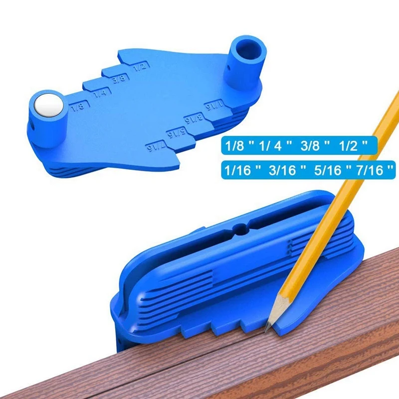 2 пачки Центровой офсетной маркировочный инструмент, деревянная Центровая линия Scriber Finder Деревообработка подходит для стандартных деревянных карандашей