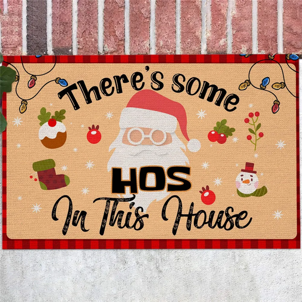 

CLOOCL Ugly Christmas Doormats 3D Graphics Santa Claus Carpet Kitchen Mat Absorbent Non-slip Carpet for Bathroom Drop Shipping