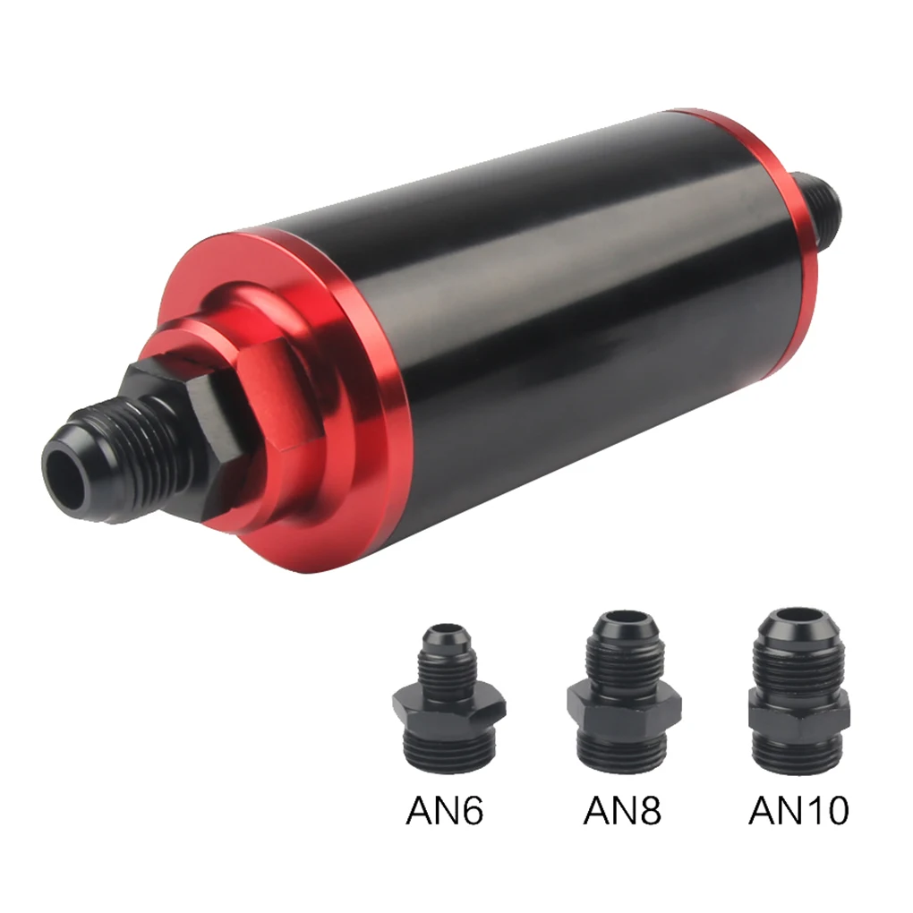 

Universal Car Fuel Filter AN6/AN8/AN10 Valve Cover Oil Cap Aluminum Housing Car Accessory