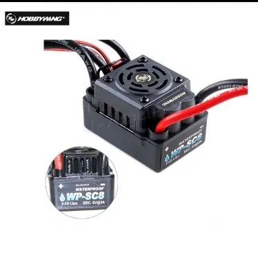 Водонепроницаемый контроллер скорости Hobbywing EZRUN WP SC8 120A бесщеточный ESC для