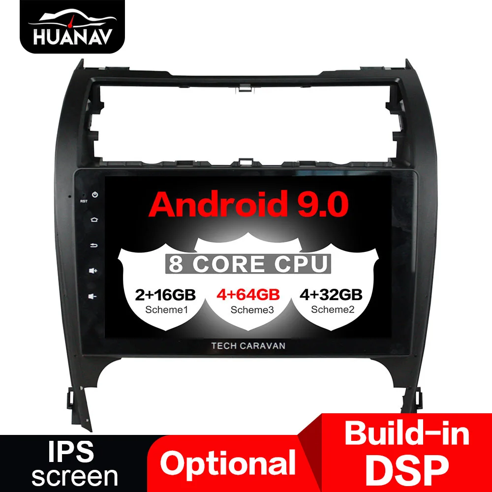 Excellent Android 9.0 DSP Car DVD Player GPS navigation For Toyota CAMRY US Version 2015 2016 Car Auto Radio Stereo multimedia player Unit 0