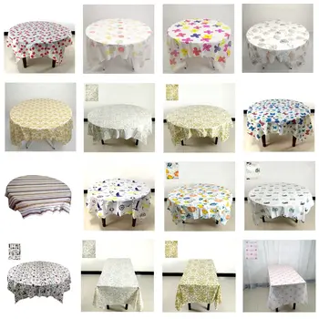 

Waterproof Polyester Round Tablecloth Nordic Geometric Kitchen Tablecloths Dining Table Cloth Home Table Cover For Parties