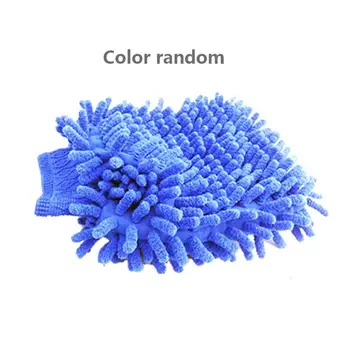 

Microfiber Car Truch Wash Washing Single Sided Anti-Scratch Cleaning Glove Household Gloves