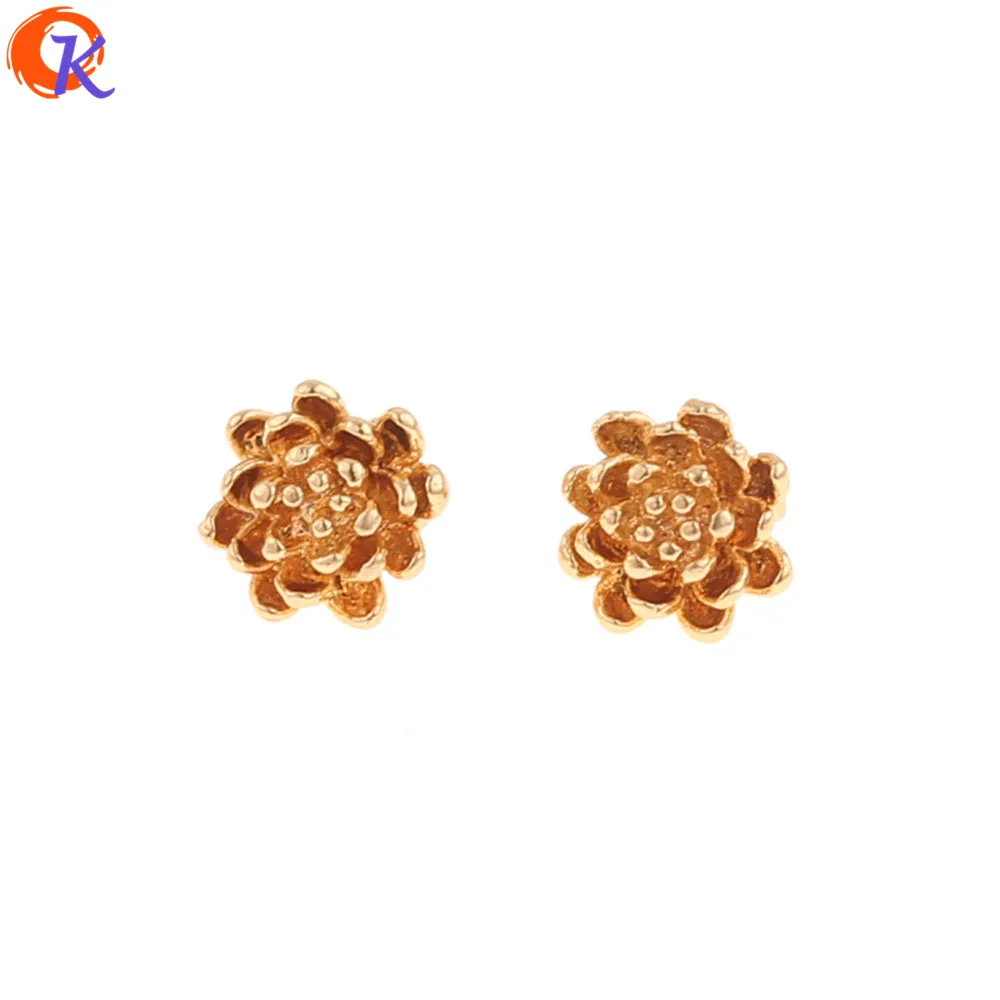 

Cordial Design 50Pcs 7*7MM Jewelry Accessories/Charms/Flower Shape/DIY Making/Genuine Gold Plating/Hand Made/Earring Findings