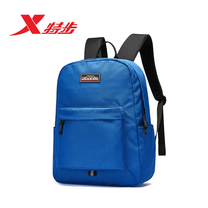 Xtep мужской женский спортивный рюкзак для подростков студентов Осенняя новая сумка Повседневный модный рюкзак для путешествий 881437119007 - Цвет: blue