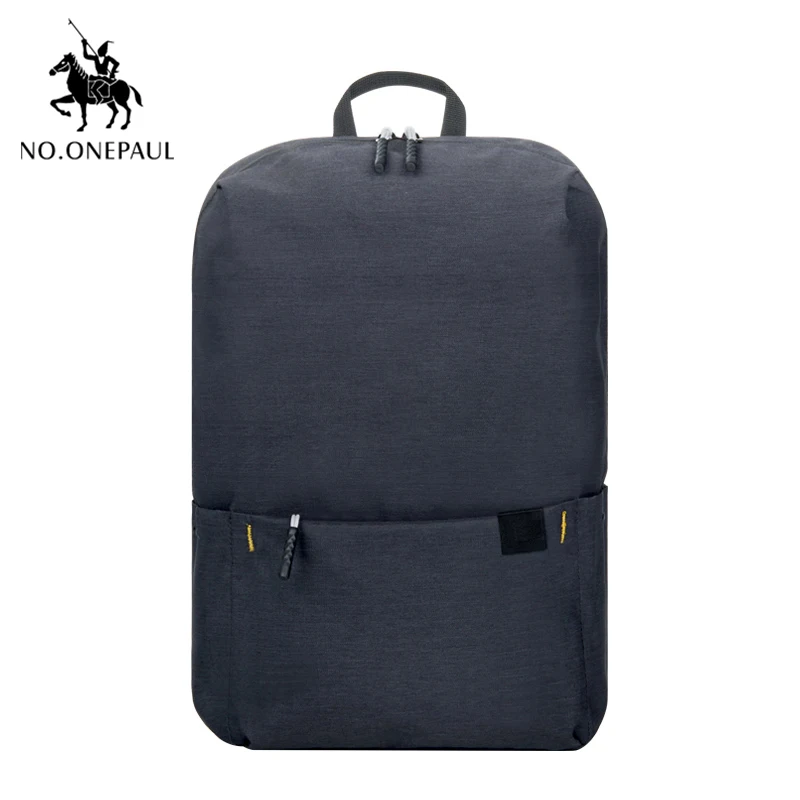 NO.ONEPAUL Mochila, женский рюкзак для путешествий, женский рюкзак, модный, кольцо, украшение, на плечо, для книг, сумка, легкая, повседневная сумка - Цвет: PCKG black