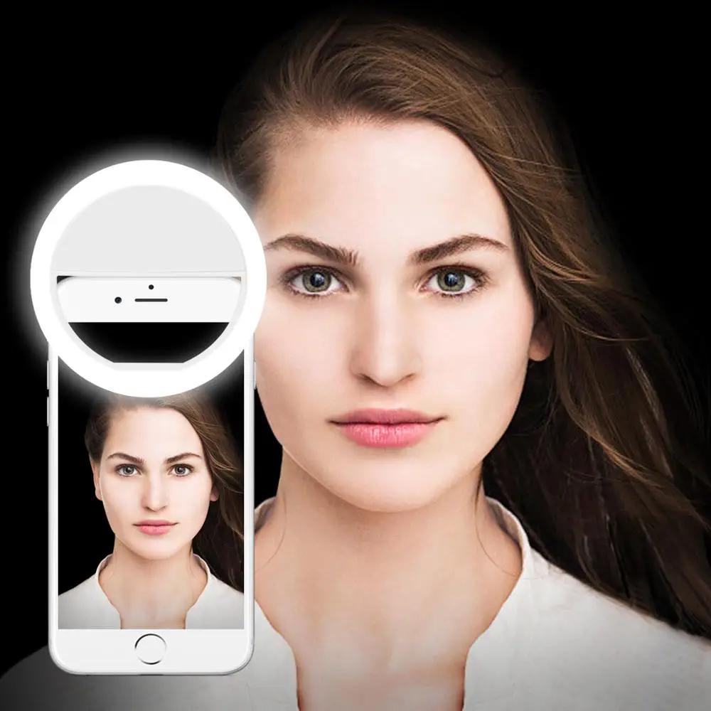 

Portable Phone LED Night Lamp Selfie light ring Cell Phone Backlit Filling Light For Taking Photo