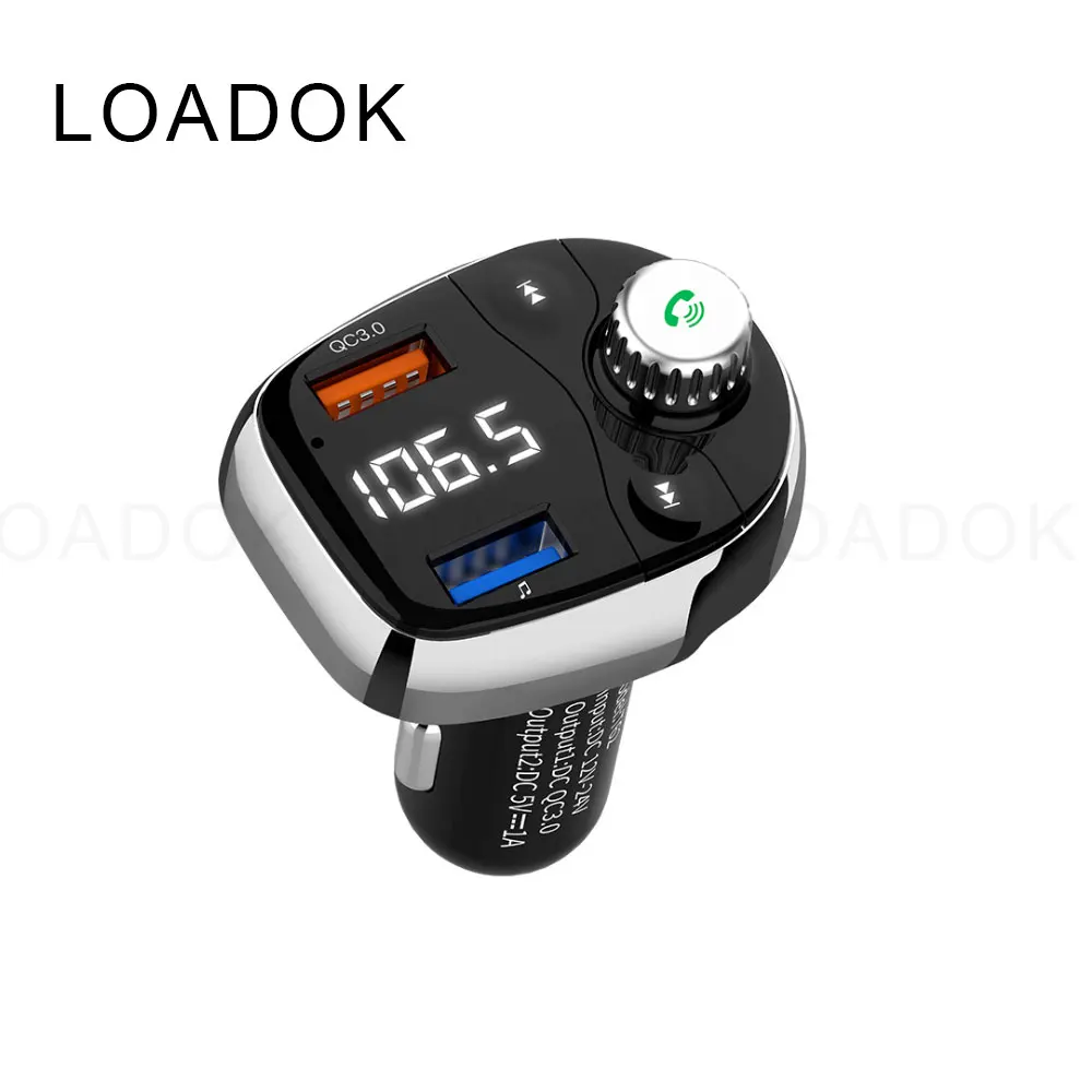 

Car Bluetooth 4.1 MP3 music hands free player dual USB car charger universal car charger qc3.0 quick charging charger