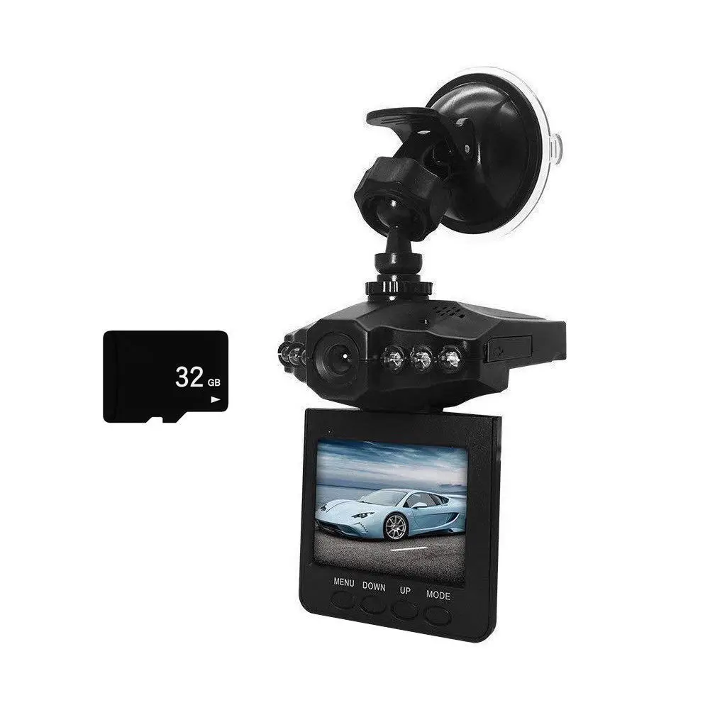 Автомобильный видеорегистратор, рекордер вождения с 32g TF картой HD 1080P ночного видения