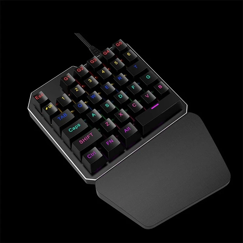 J100+ A885 клавиатура и мышь комплект 35 клавиш мини Usb проводной 5500 точек/дюйм 6 кнопок Led оптическая игровая клавиатура мышь комбо для настольного ПК