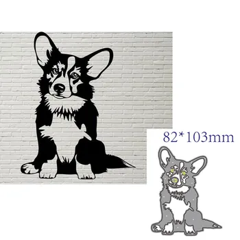 

metal cutting dies cut die mold Animal dog decoration Scrapbook paper craft knife mould blade punch stencils dies