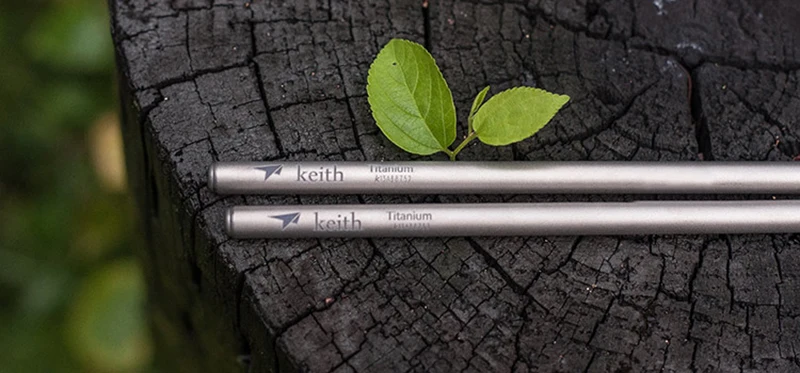 Keith 1 пара корейских титановых палочек для еды длина походная посуда сверхлегкие палочки для еды портативные многоразовые палочки для еды 235 мм Ti5622