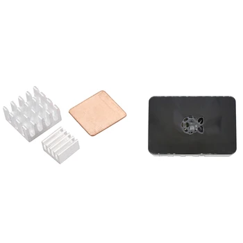 

2 Pcs Cooling Solution B Heat Sink & 1 Set Case Enclosure Box with Heat Sink +5V/3A Power Supply (Us Plug)