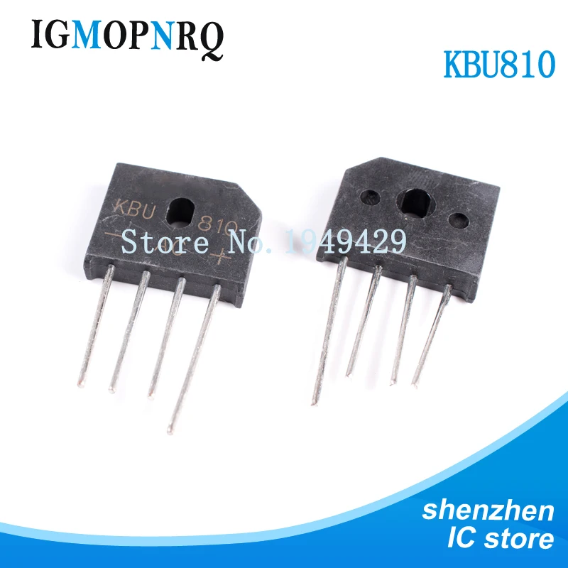 10 шт./лот KBU810 KBU-810 8A 1000 В молния диодный мост выпрямителя новое и оригинальное IC