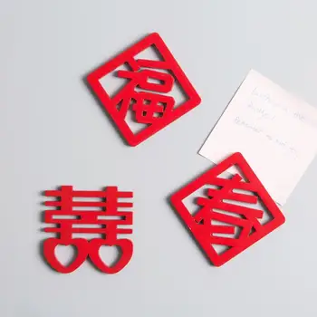 

100pcs/lot Fridge Magnets Chinese Souvenir Refrigerators Magnetic Sticker Chinese Home Decor Kitchen Decor Accessories SN3424