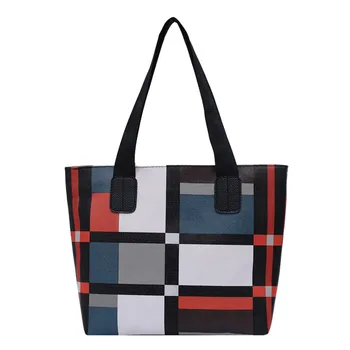 

Women's Fashion Colorblock Large Capacity Waterproof Shoulder Bag Handbag Color block Large Capacity Waterproof Shoulder Bag