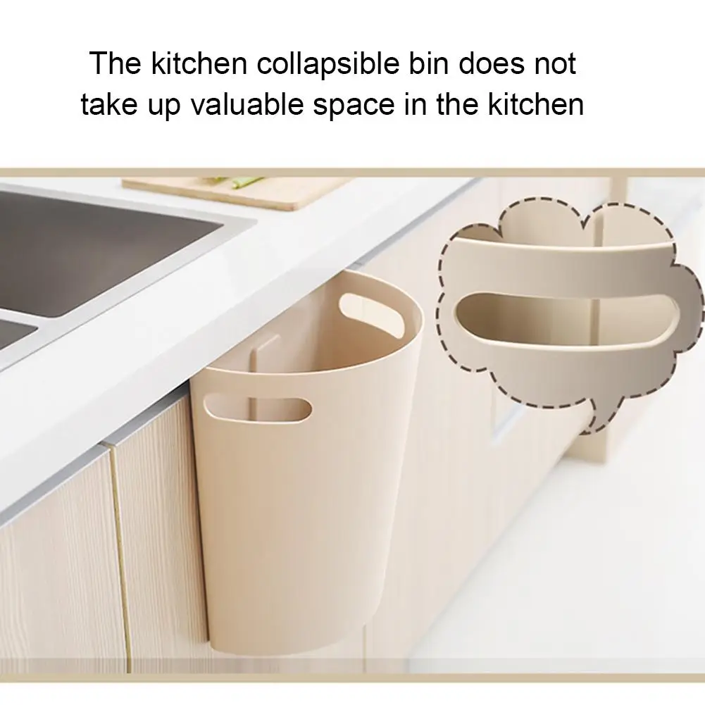 Kitchen Cabinet Door Hanging Trash Bin Can Rubbish Container TOP The Goods For Kitchen Bathroom Toilet Waste Storage Bucket