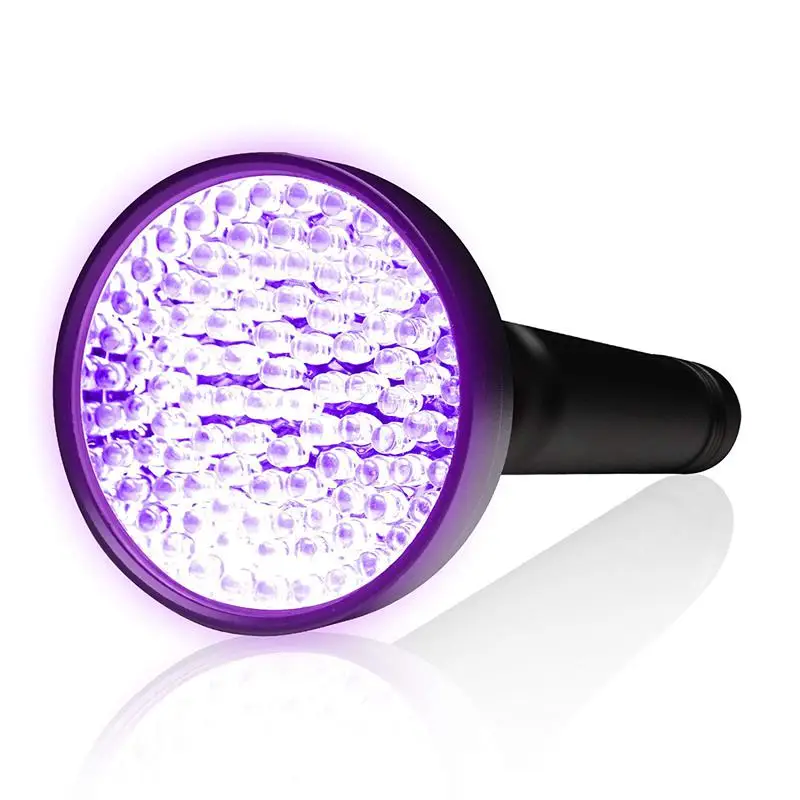 Промо акция! УФ Фонарик 100LED Ультрафиолетовый ручной Электрический фонарь