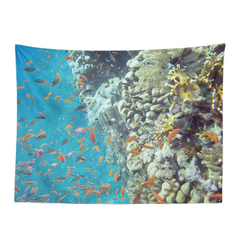 20 Красивый морской гобелен с животными морской конек клоун Anemone Лев рыба гостиная украшение настенный Кемпинг одеяло для отдыха - Цвет: 20
