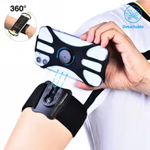 2In1 3In1 Breathable Detachable Rotating Arm Wrist Strap Sports Mobile Phone Case Running Wrist Bag Riding Mobile Phone Bag Arm