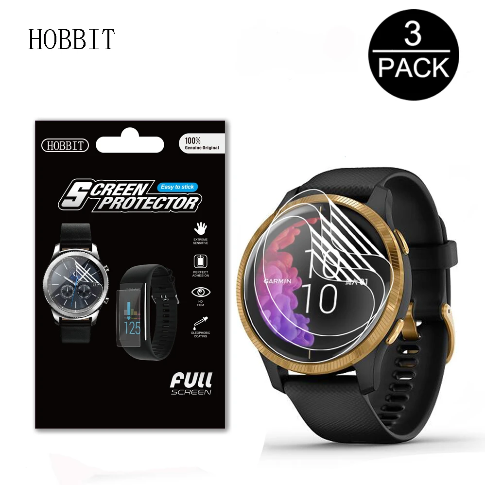 3 упаковки 0 15 мм для Garmin CAME GPS Watch Гидрогелевая прозрачная HD пленка защиты экрана