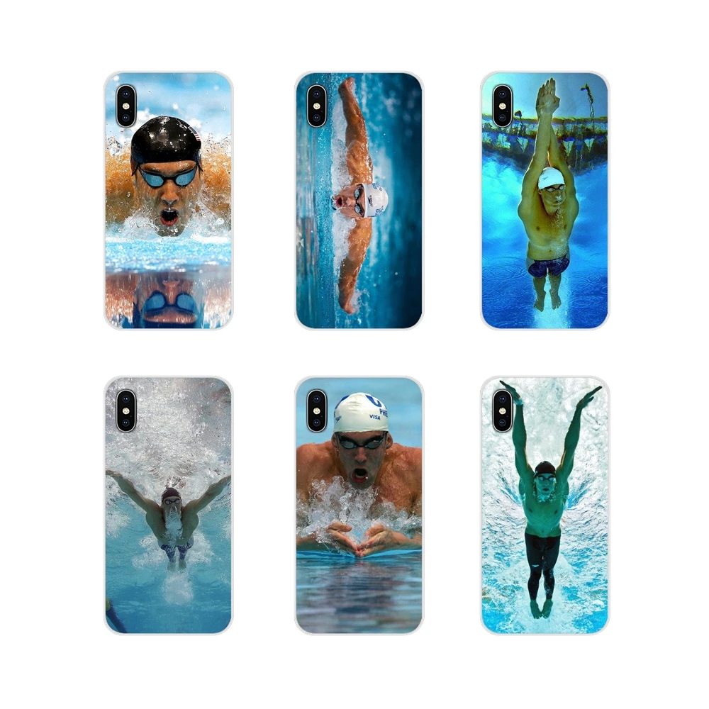 Чехлы для телефонов Samsung A10 A30 A40 A50 A60 A70 Galaxy S2 Note 2 3 Grand Core Prime Michael Phelps|Бамперы| |