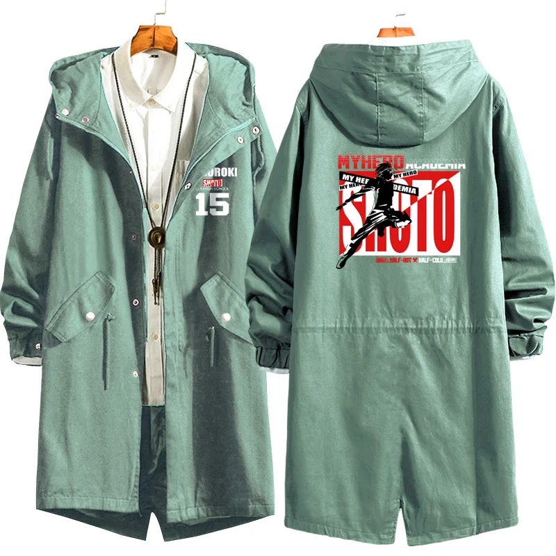 

My Boku No Hero Academia Todoroki Shoto Cosplay Costumes Women Men Long Hoodies Coat Sweatshirts Jacket Top Trench
