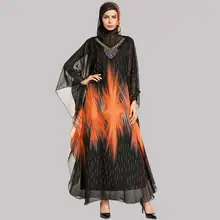 Длинное мусульманское платье-Кафтан с бусинами в Дубае, исламское платье Jalabiya, вечерние платья на свадьбу, мусульманское женское вечернее платье на выпускной