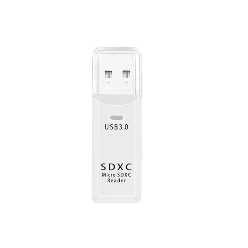 Белый 2в1 USB 3,0 высокоскоростной адаптер Micro SD TF SD считыватель карт памяти для ПК ноутбука - Цвет: Белый
