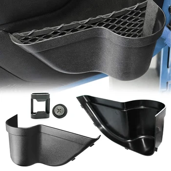 

Door Pocket Front Door Storage Pockets Organizer Box for 2011-2017 Jeep Wrangler JK JKU, Door Net Pocket Replacement, Black