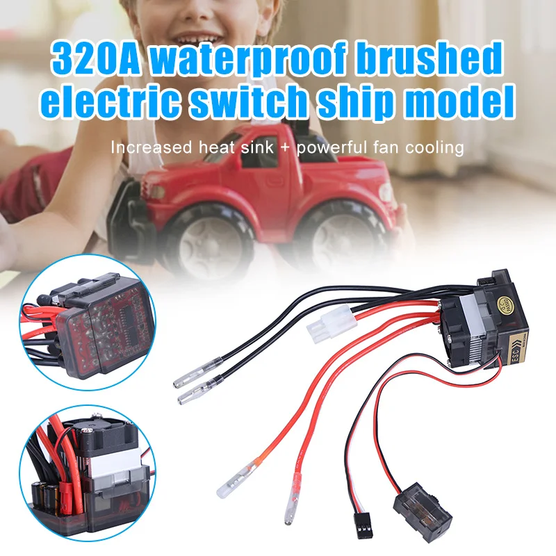 7.2V-16V High Voltage 320A ESC Brushed Speed Controller for RC Car Truck Buggy Model B88