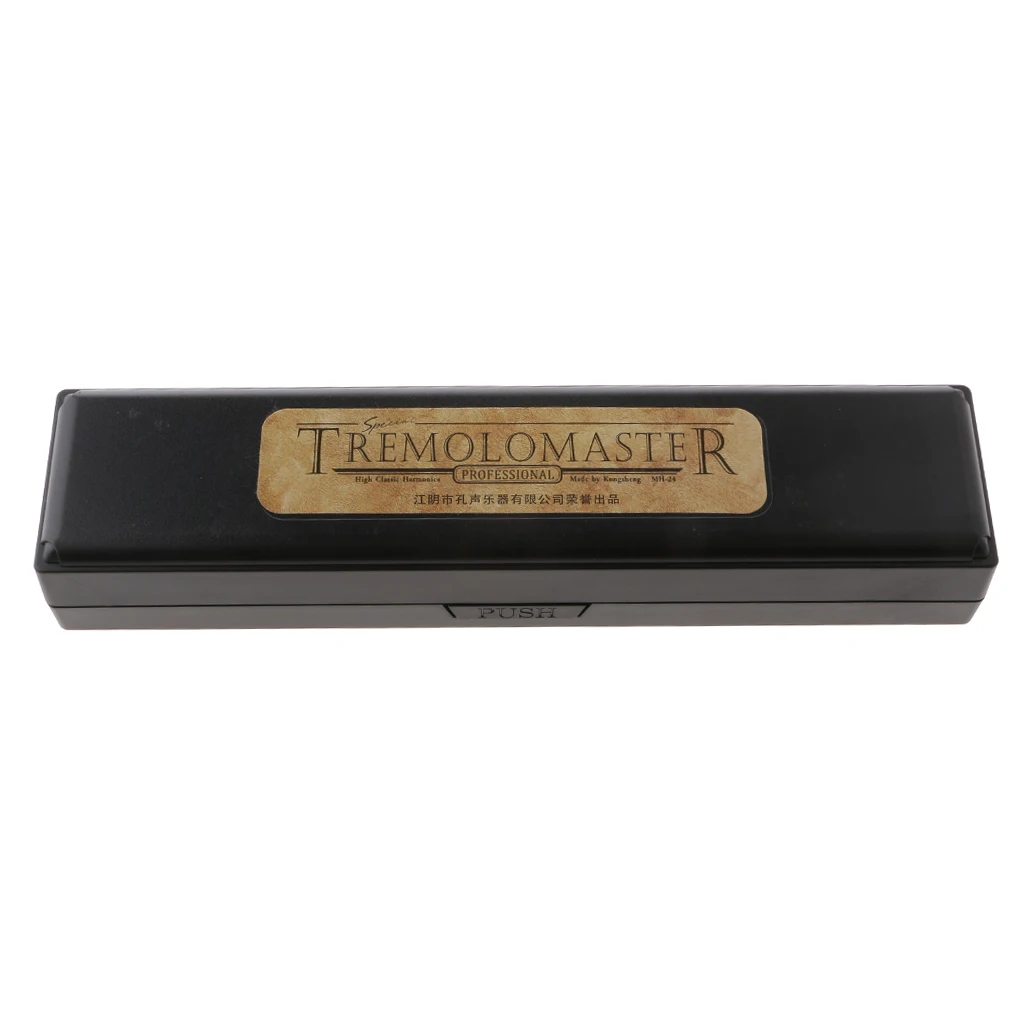 24 Holes C/Key Polyphony Harmonica Wind Instrument Toy For Musical Learning