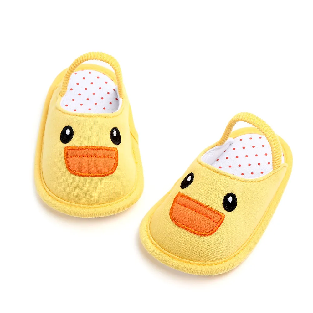 Kalupao/Домашняя обувь на мягкой подошве для малышей; сезон весна-осень; нескользящие хлопковые тапочки для малышей