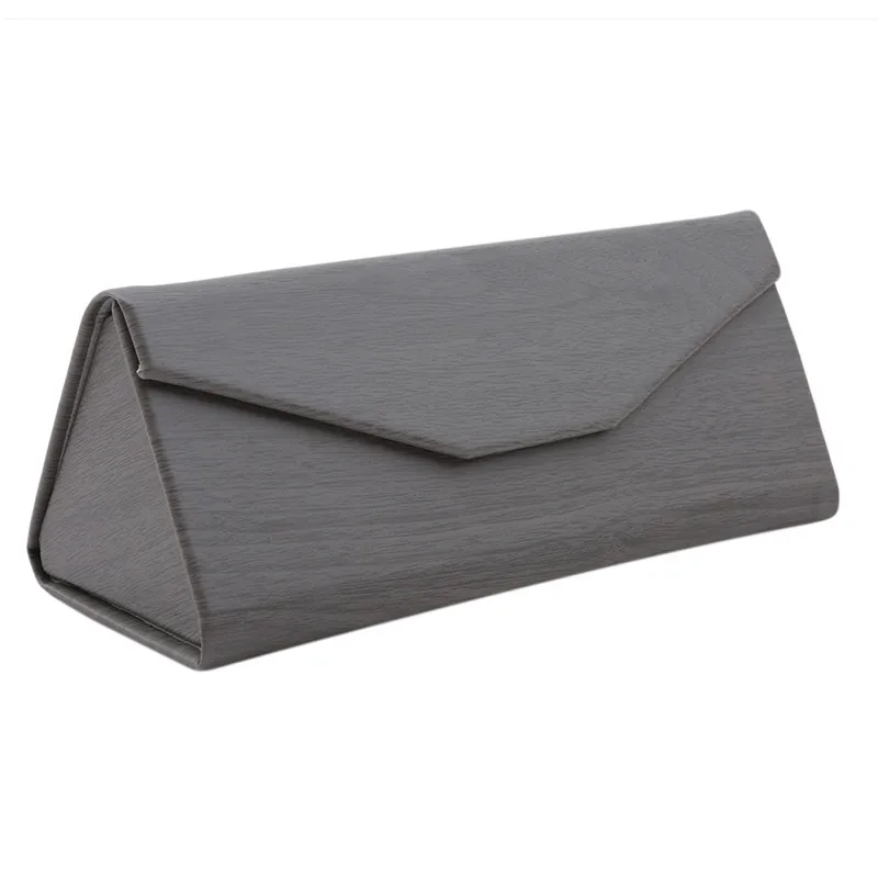 5 цветов Новый складной треугольный Чехол для очков портативный Кожаный