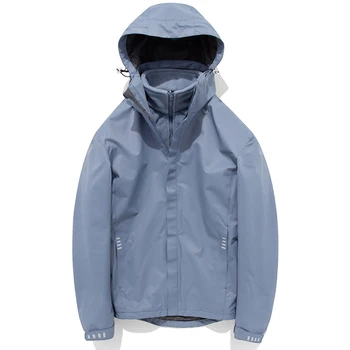 

Waterproof Jacket Mountainskin Men Women Spring Autumn Two Piece Removable Outdoor Hiking Jackets Climbing Camping Trekking
