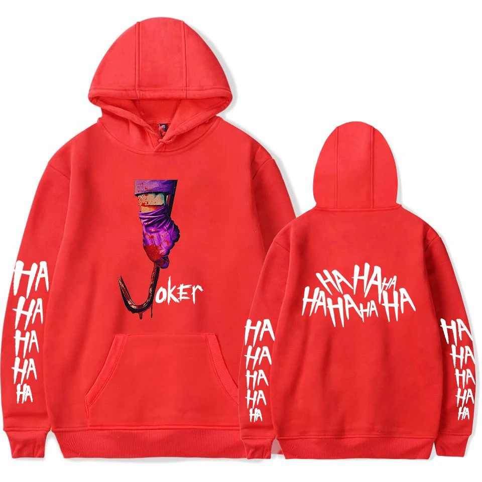 Joker/модные, популярные, подходящие, с капюшоном, комфортный для мальчиков и девочек, для мужчин и женщин, повседневные, Новые пуловеры, Джокер, с капюшоном, Популярные черные толстовки, топы
