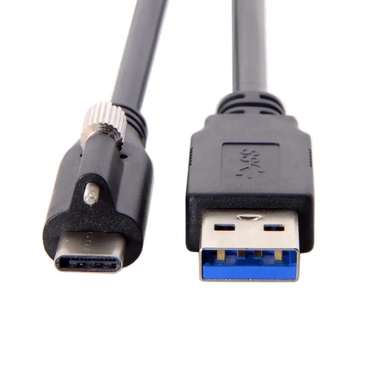 USB 3,1 тип-c блокировочный разъем для стандартного USB3.0 кабель для передачи данных 1,2 м с винт крепления панели