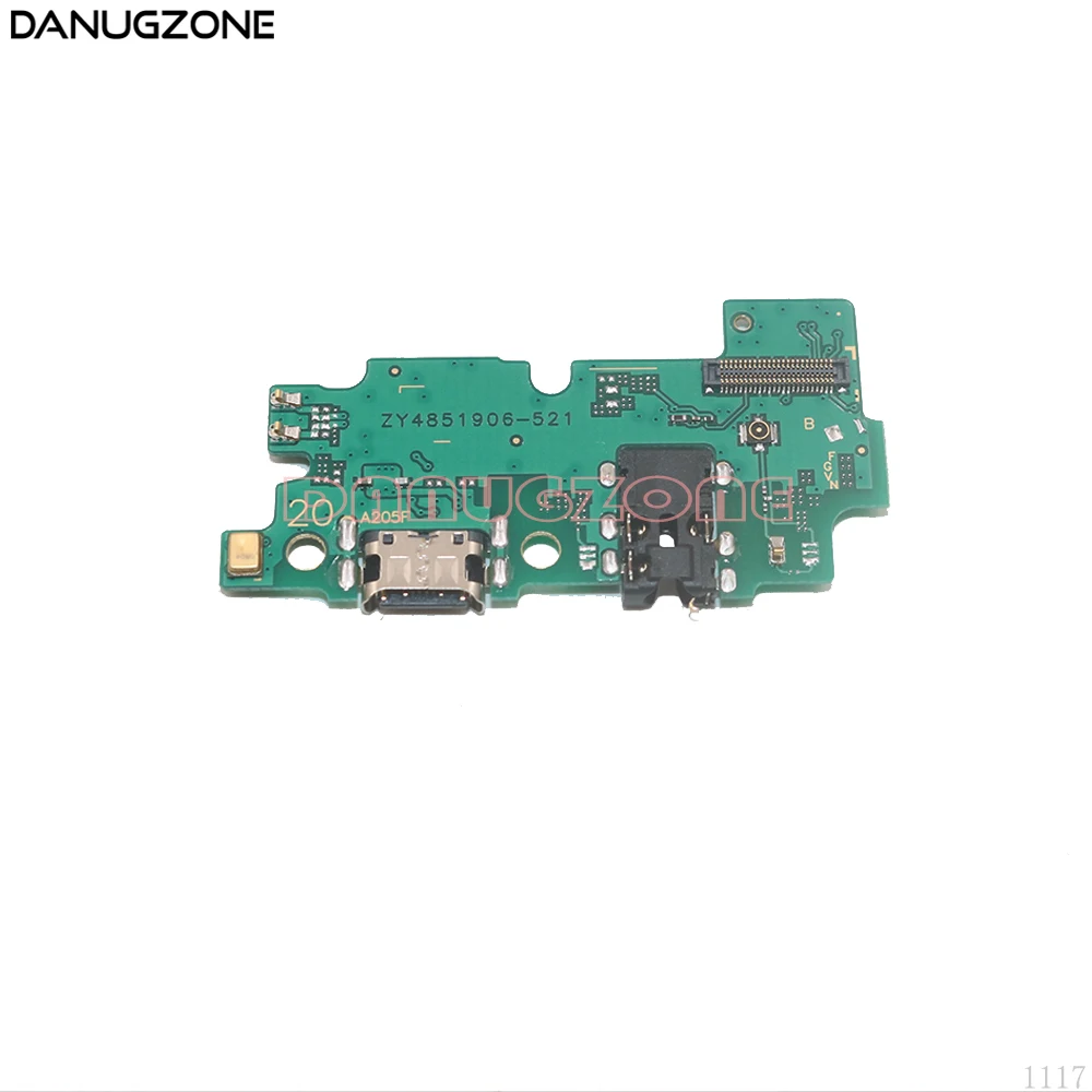 10 шт./лот для samsung Galaxy A20 A205F SM-A205F usb зарядка док-станция Разъем Порт Разъем плата зарядки гибкий кабель