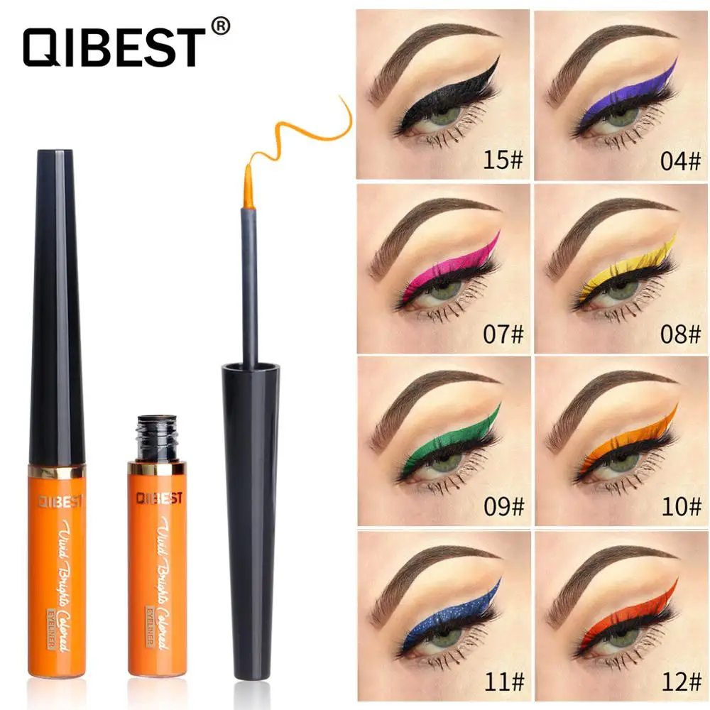 

8 Colors Eye Makeup Waterproof Neon Colorful Liquid Eyeliner Pen Makeup Cosmetics Long-lasting Black Eyeliner Pencil Makeup Tool