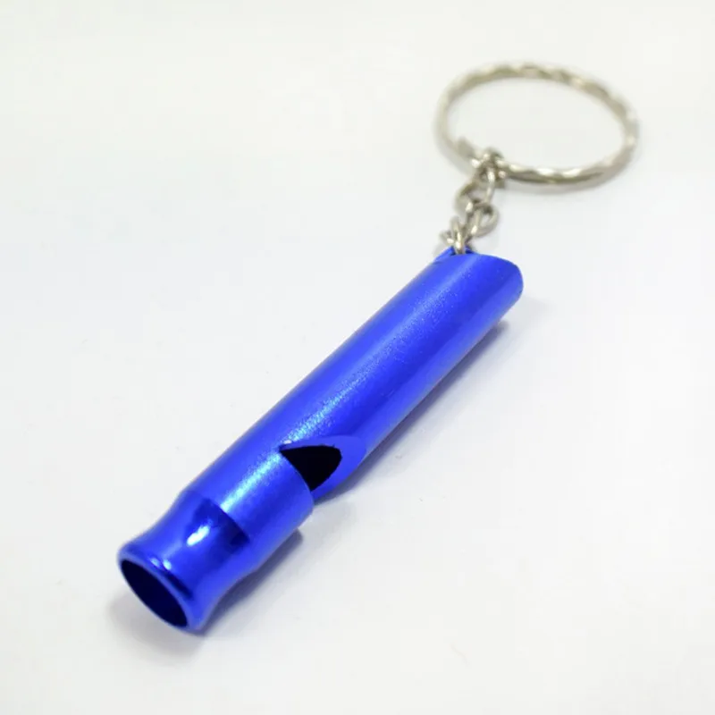 Dog Training Whistle Multifunctional Aluminum Emergency Survival Whistle Keychain For Camping Hiking Outdoor Sport Tools