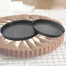 Антипригарные съемные просторный подол Киш пицца пан форма-противень для кексов с Съемное основание торт делая инструменты кухонные инструменты Прямая поставка;